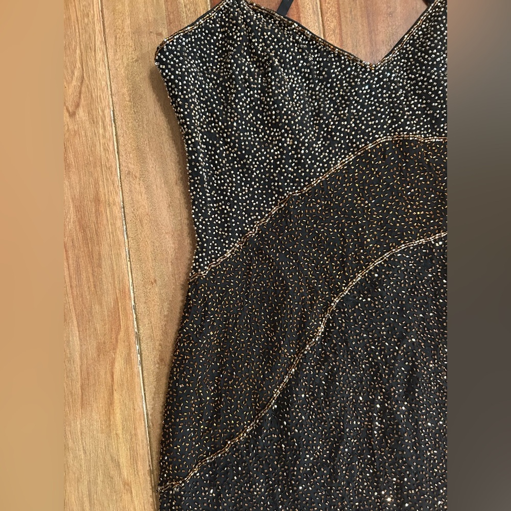 Beautiful beaded vintage Niteline Della Roufogali mini dress!! 4 - Picture 3 of 10